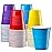 GUSTO [12 oz. - 40 Count Plastic Party Cups Disposable - Assorted Colors Drinking Cups for Party, Events, and Everyday Use (Formerly Comfy Package)