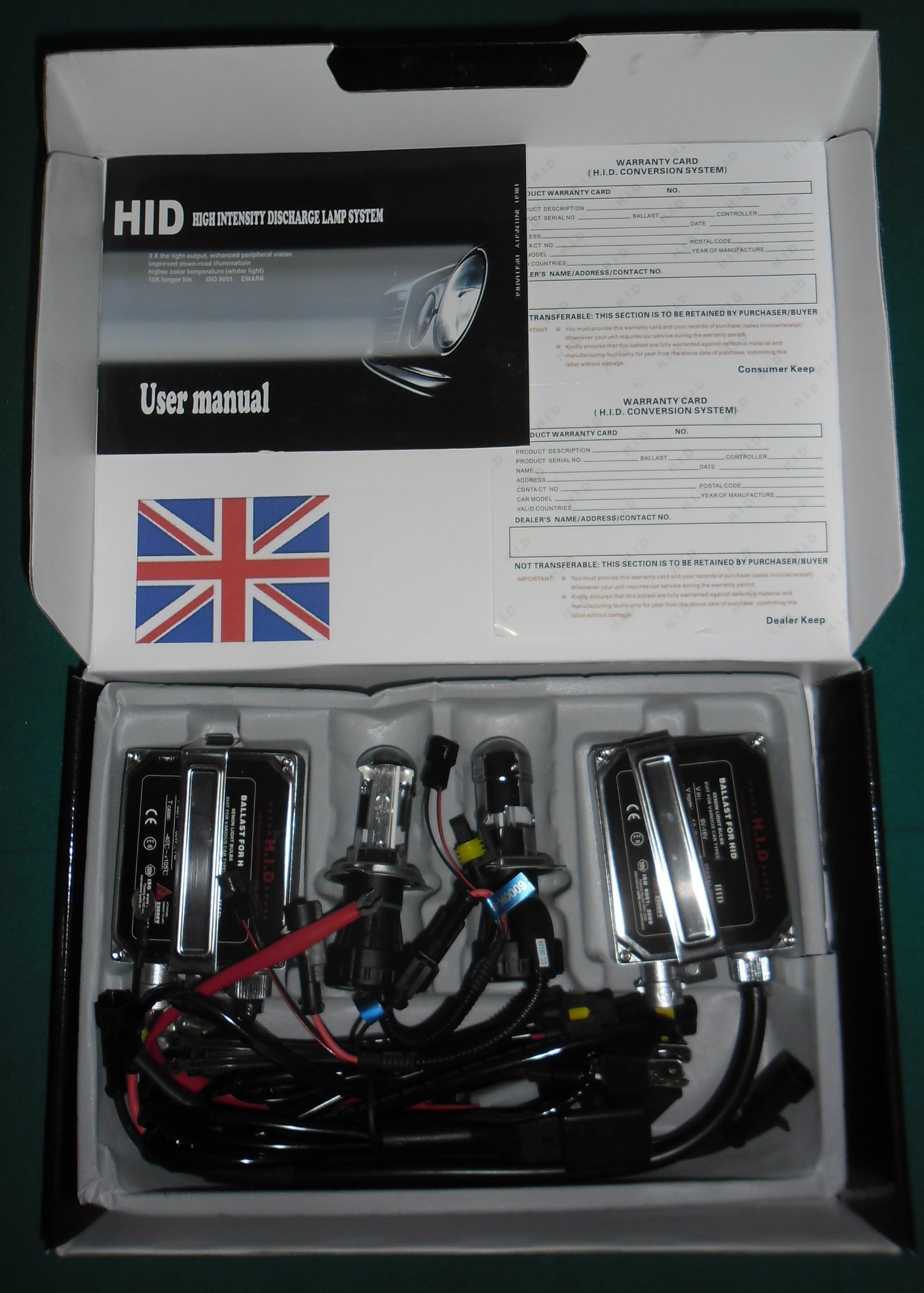 H4 HI-LOW Beam Xenon Headlamp Conversion Kit 6000k Advanced Model