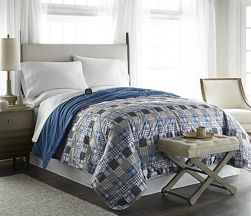 Miniatura 2 de Thermee Micro Flannel Manta térmica eléctrica de tamaño completo, 10 ajustes de calor con temporizador y apagado de seguridad, manta cálida de