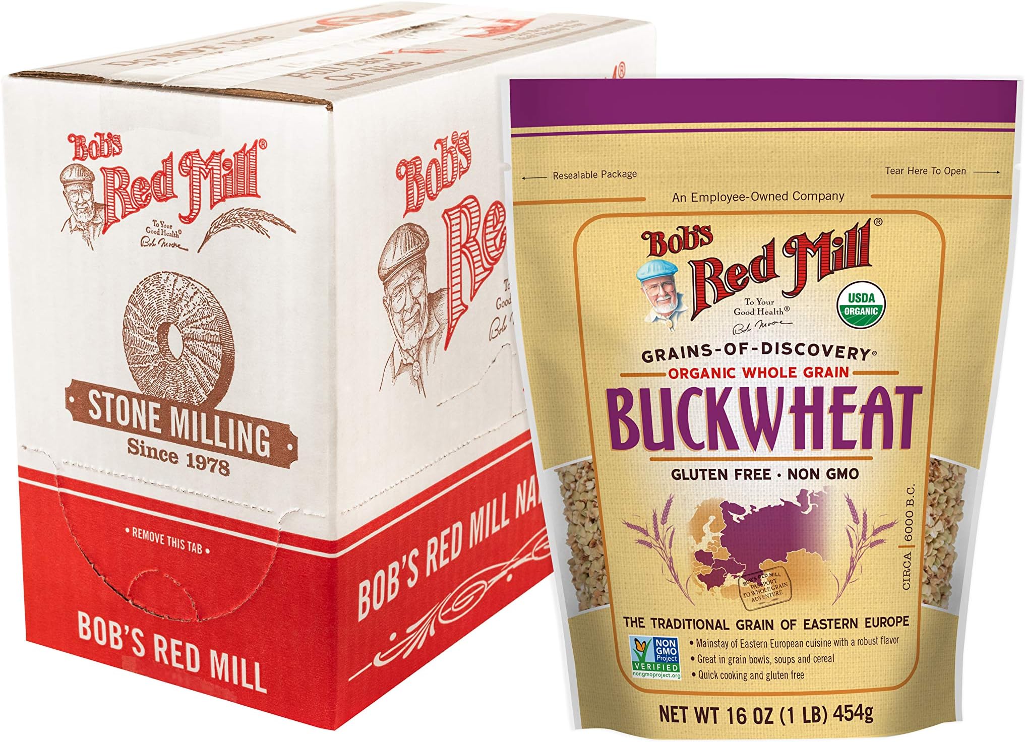 Hulled Buckwheat Groats 2.5 Lbs Organic Buck Wheat
