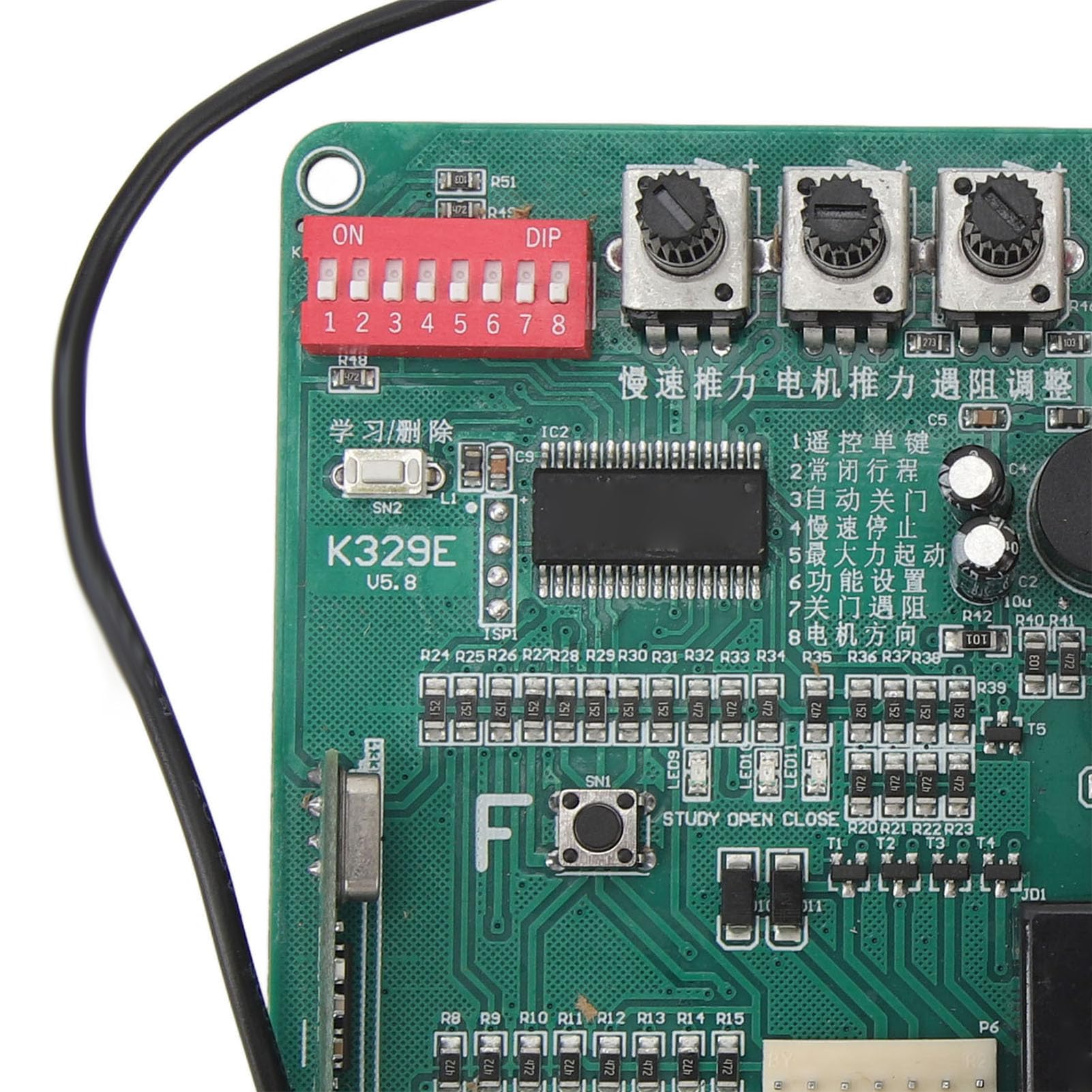 Placa de Circuito de Puerta Corrediza Motorizada con Función de Velocidad Lenta, Indicadores LED, Placa de Control de Operación Manual para Motor (220V)