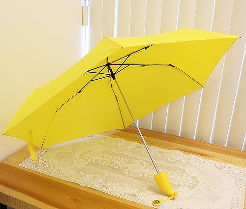 Miniatura 9 de Paraguas de lluvia UM-Banana Plegable Amarillo Paraguas Protección UV para actividades al aire libre Regalos de lujo, Amarillo, Clásico
