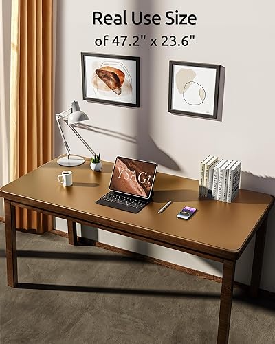 Miniatura 273 de YSAGi Protector de escritorio de cuero, tapete de oficina, alfombrilla grande para mouse, antideslizante, de piel sintética, almohadilla