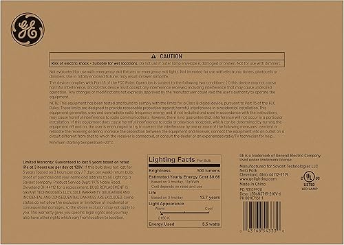 Miniatura 3 de GE - Bombillas LED de estilo vintage, acabado ámbar, bombillas estilo Edison ST19 (paquete de 6)