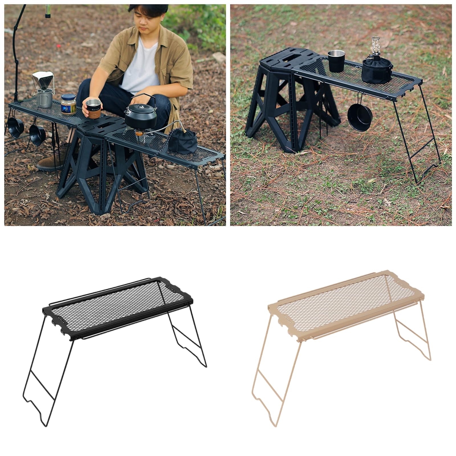 Tavolo Da Campeggio Pieghevole Con Rack E Kit Pulizia Pesci – SEGAWE Portatile Outdoor - Foto 5