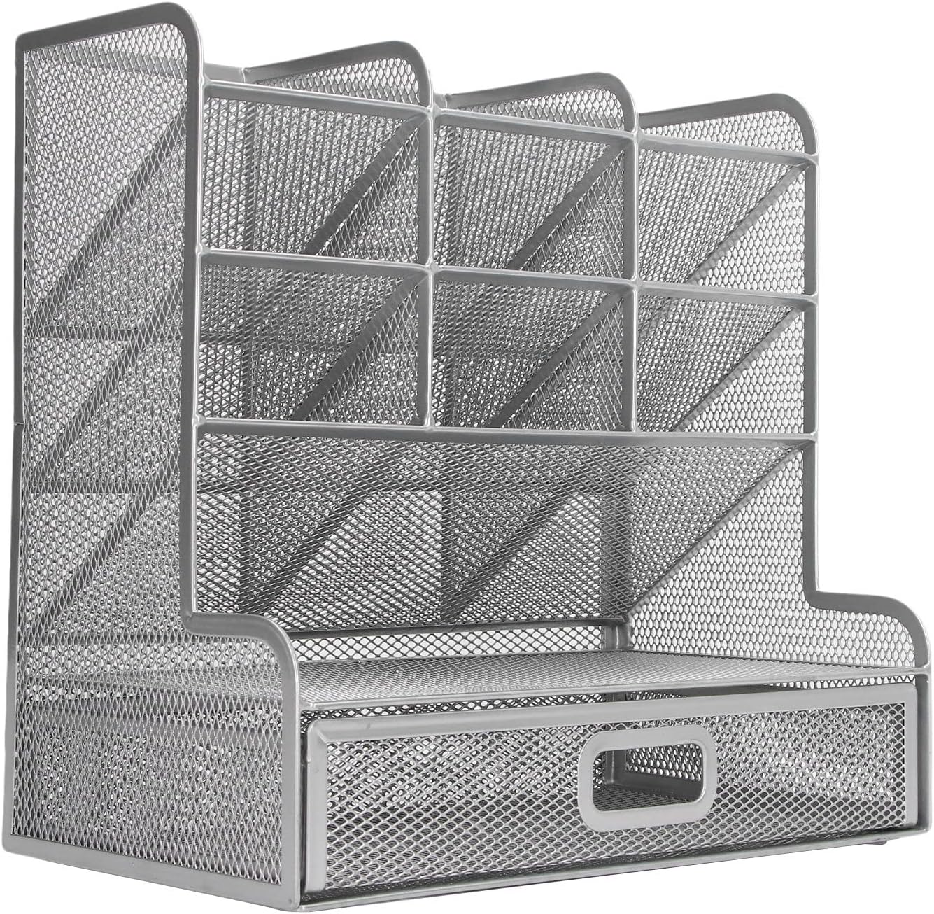 Organisateur de bureau en maille, porte-stylo multifonctionnel
