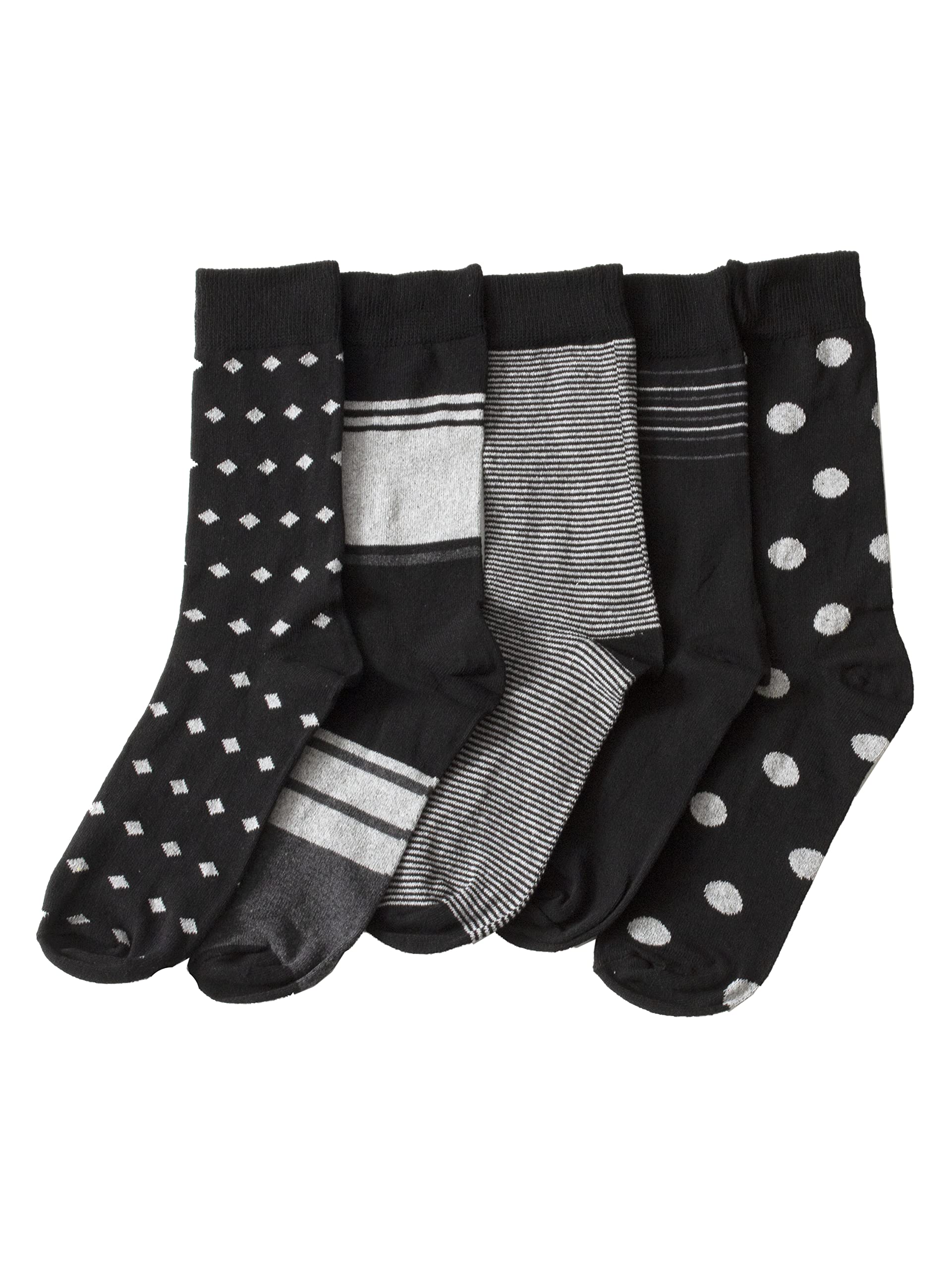 BRAND KRUZEEx M&S 5 Pairs Mens Socks Casual Cotton Rich Calf Office Casual Work Sock