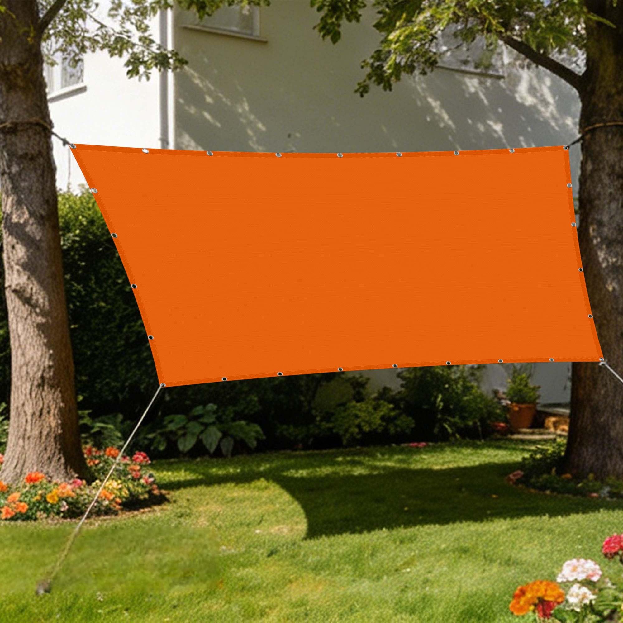 Voile d'ombrage rectangulaire imperméable 1.8x6.5 m bache ombrage exterieur patio