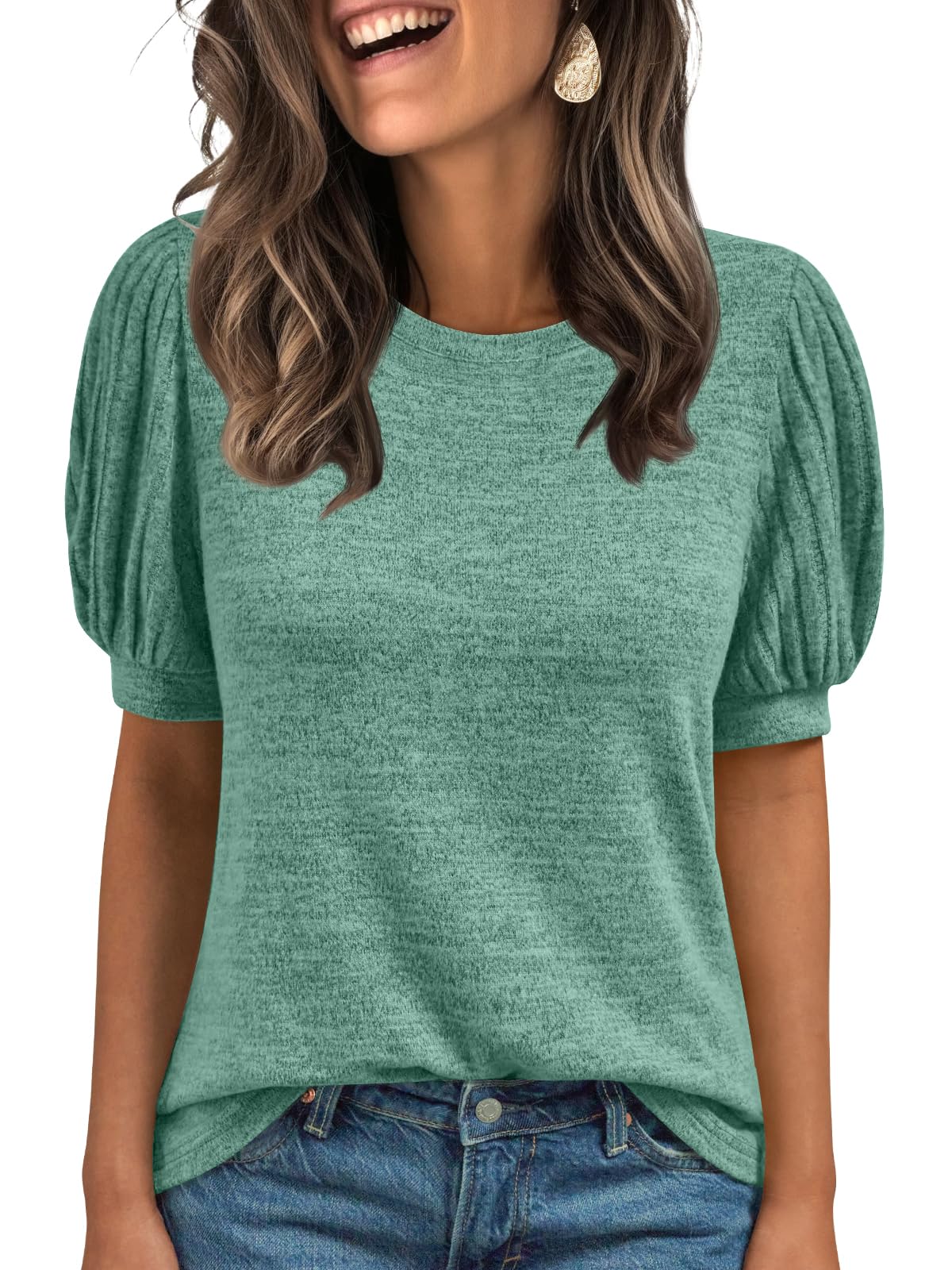 AUTOMET Womens Tops Summer Sweater Long Tunic Dressy Casual Blouses Business Cute Trendy Short Sleeve Shirt 2026