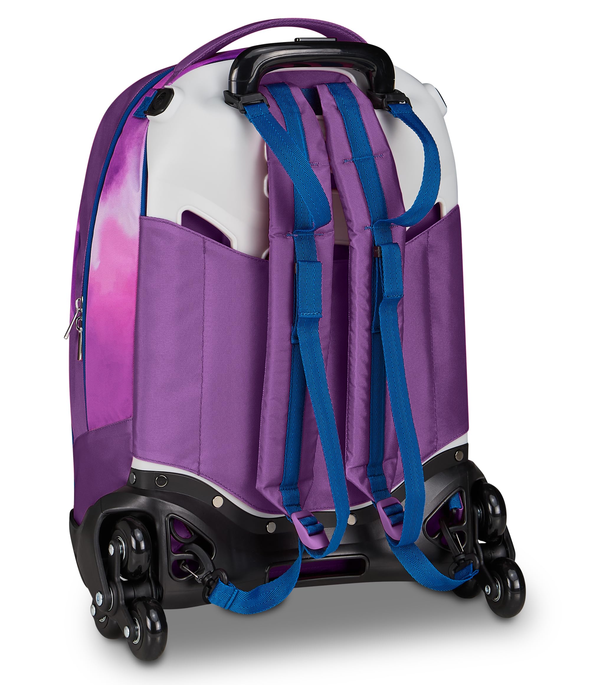 Seven Stitch Trolley Jack, Triplo Uso, Zaino Sganciabile, Doppio Scomparto, Spallacci a Scomparsa, Elastico Porta Borraccia, Scuola e Tempo Libero, bambine e ragazze, viola