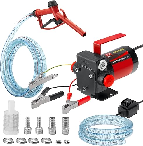 Miniatura 8 de Kit de bomba de combustible de gasolina de 110 V CA, bomba de transferencia de combustible autocebante, bombeo reversible, protección contra