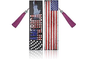 2 Pcs American Flag 5D Diamond Art Painting DIY Bookmarks