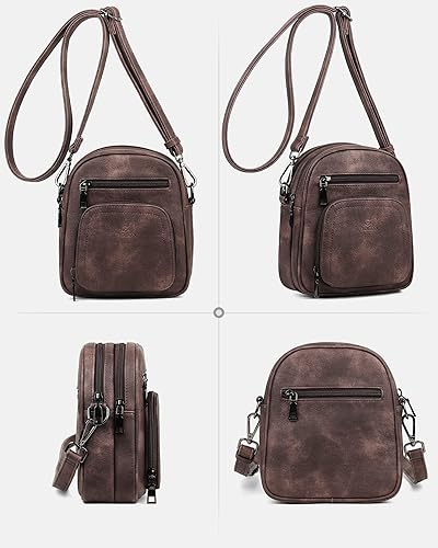 Miniatura 7 de FADEON Mini bolsos cruzados para mujer, bolso cruzado pequeño, bolso cruzado de diseñador, bolsa de hombro, ranura para tarjetas