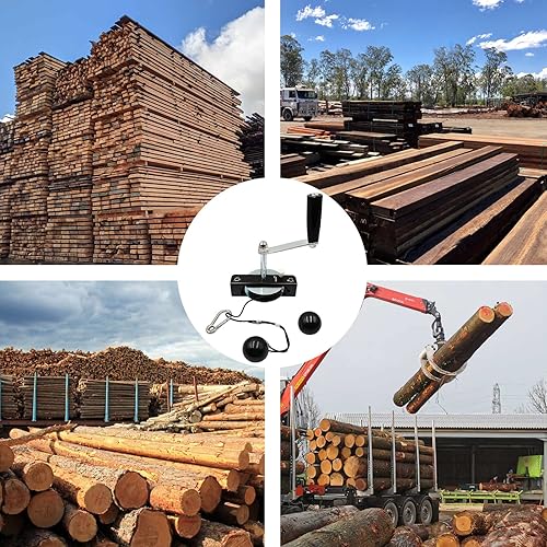 Miniatura 6 de BotaBay Equipo de cabrestante de molino de motosierra mejorado con brazo de palanca de cabrestante, kit de fresado de madera para fresado de sierra