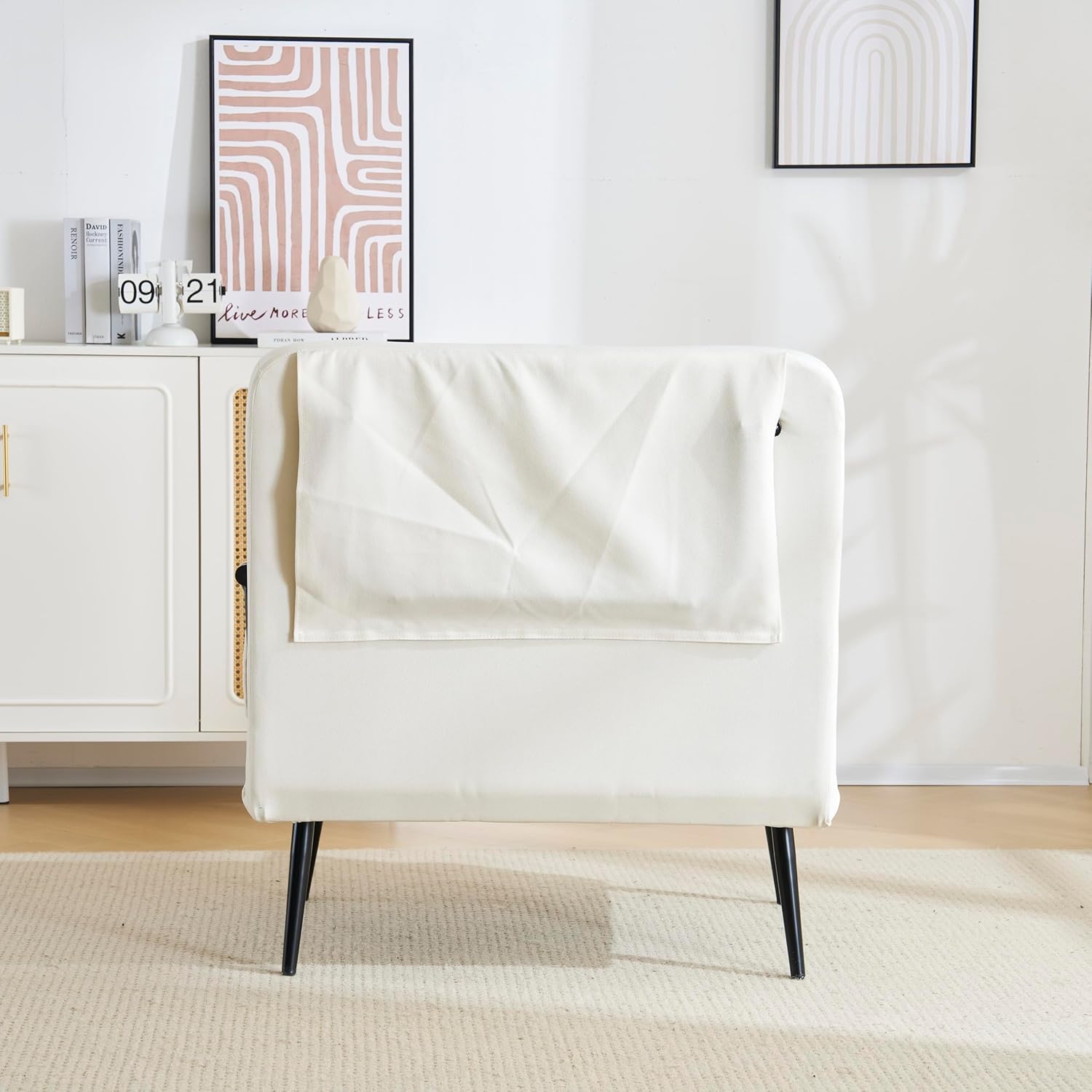 ソファベッド 3WAY ファブリック生地 カウチソファー 肘付き 一人掛け