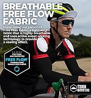 Vista 3 de Mangas de brazo de protección solar UV para hombres y mujeres, manga de enfriamiento de compresión deportiva UPF 50, base de cáncer de piel