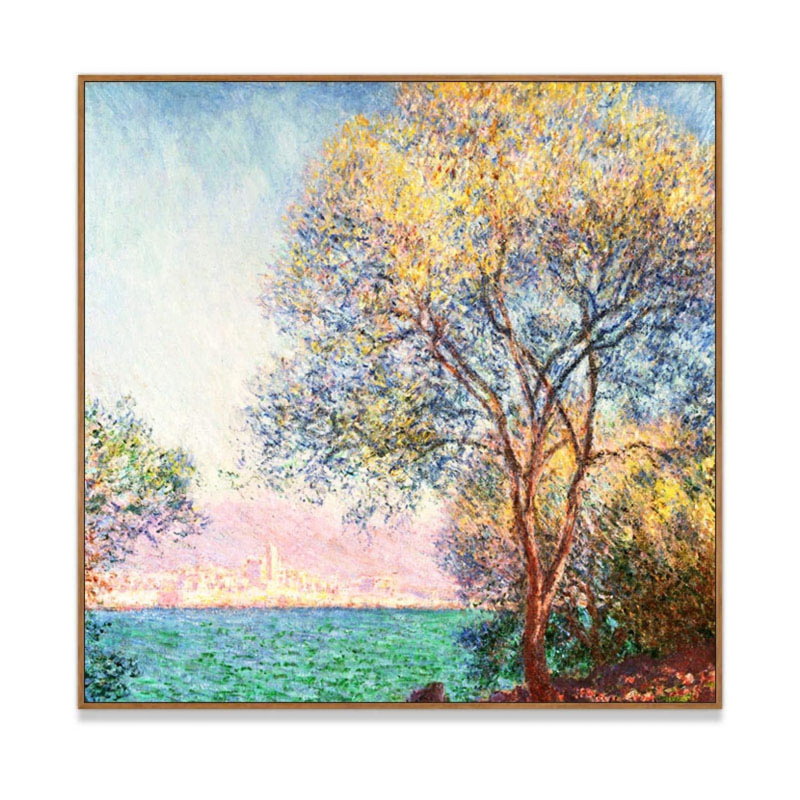 Peinture à l'huile sur toile paysage coloré idée cadeau originale pour décoration