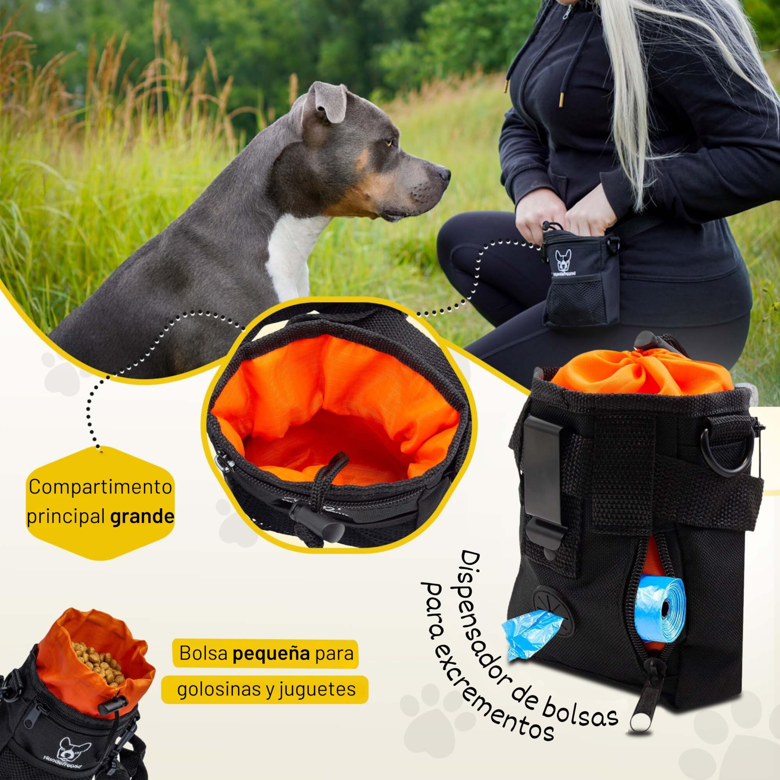 Riñonera Bolsa Para Premios Adiestramiento Bolsa Premios Perro - Main Image