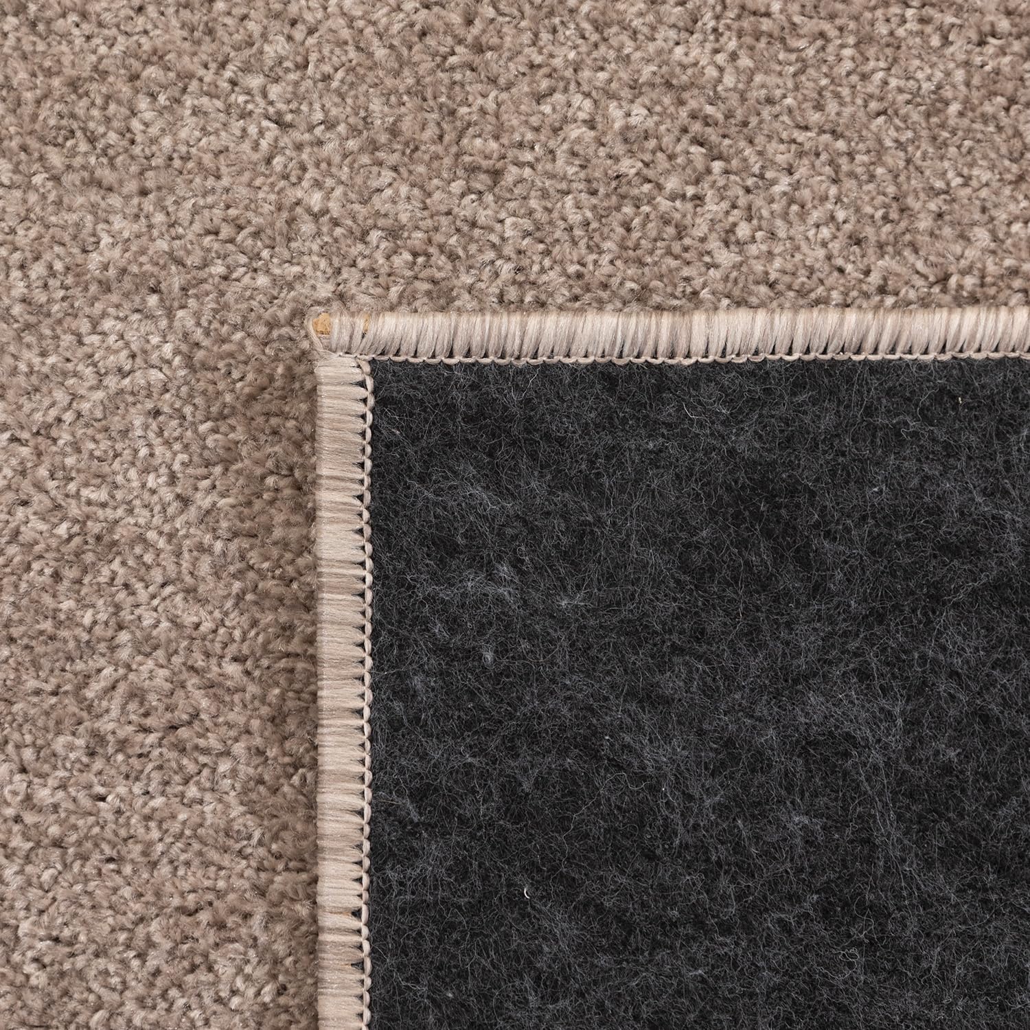 SIMPEX Teppich 280x370 cm Beige, Kurzflor, Einfarbig, Modern, Rechteckig, Pflegeleicht, rutschfest, XXL Bodenteppich für Wohnzimmer, Schlafzimmer, Essbereich