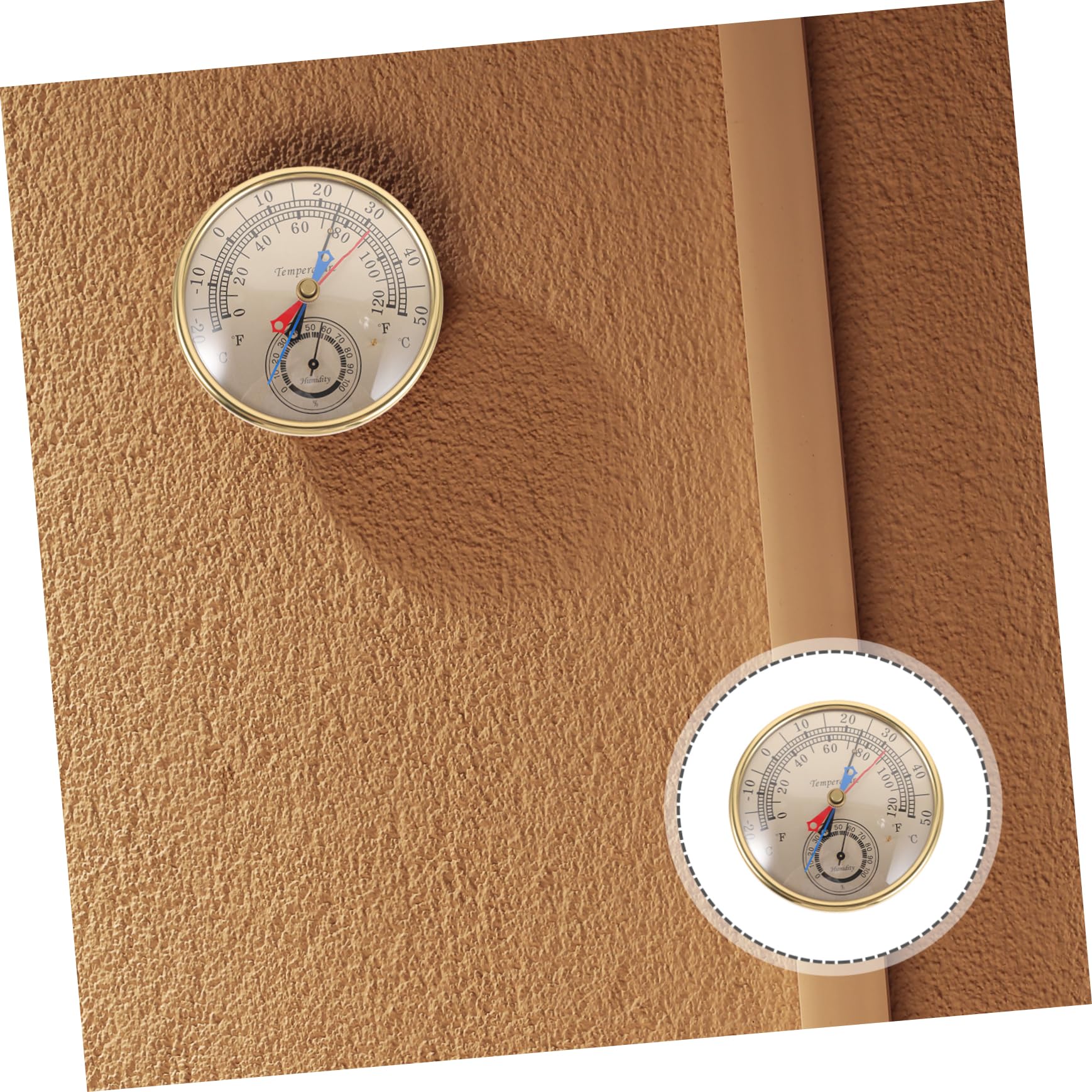 YARNOW 2piezas y Higrómetro De Interior y Exterior Medidor De Temperatura y Humedad Para Jardín Patio y Invernadero Para Supervisar Condiciones Ambientales