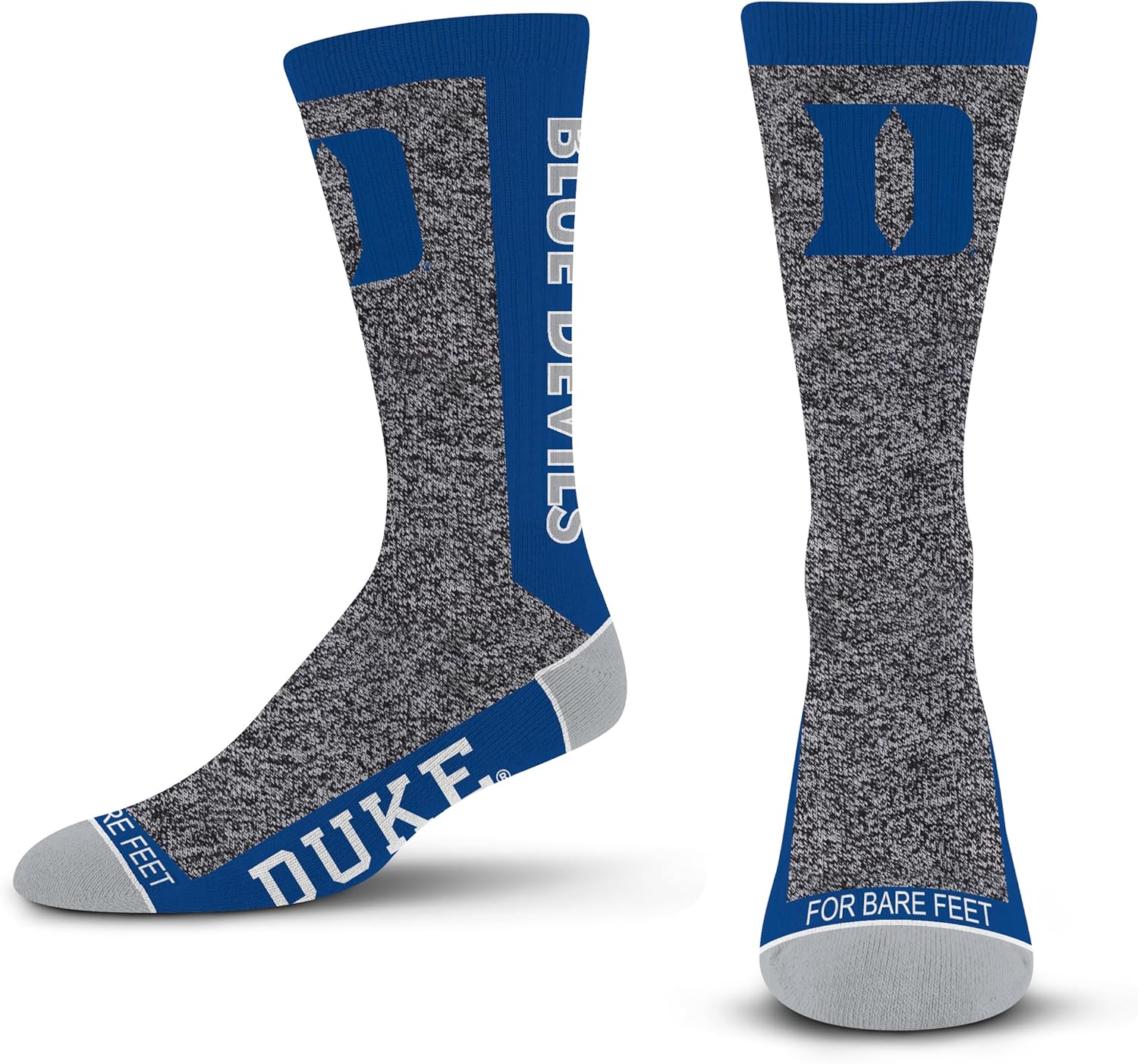 For Bare Feet NCAA Unisex Marble Mvp Crew Sock Ncaa Large