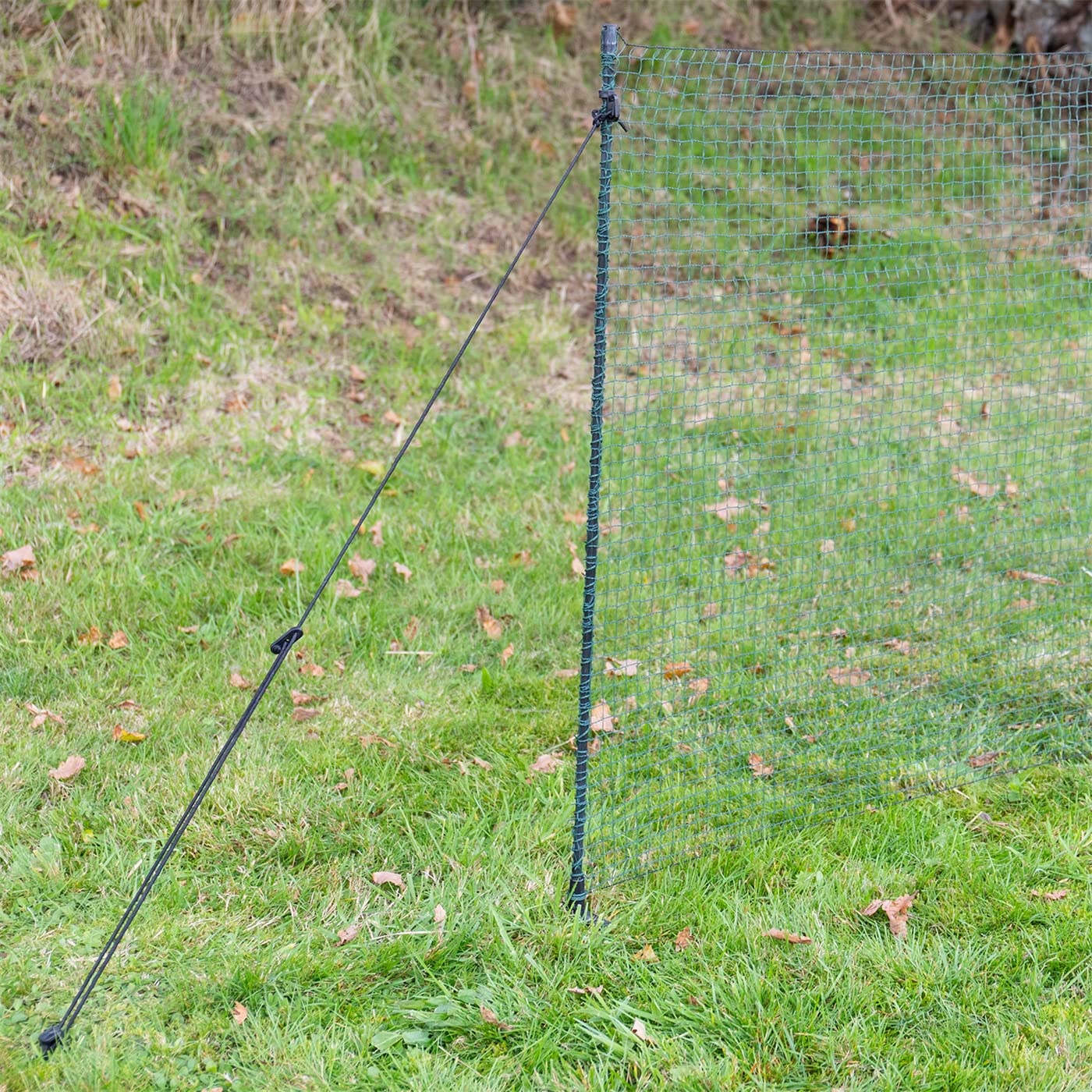 VOSS.farming clôture Classic Non électrifiable, 25 m x 90 cm, 15 piquets, 1 Pointe Filet pour Animaux, clôture Mobile de Jardin et Cour