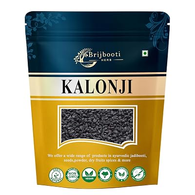Brijbooti Kalonji Seeds 250 Grams - Black Cumin Seeds For Hair Gowth - Nigella Seeds - Karun Jeeragam - Karuppu Jirige