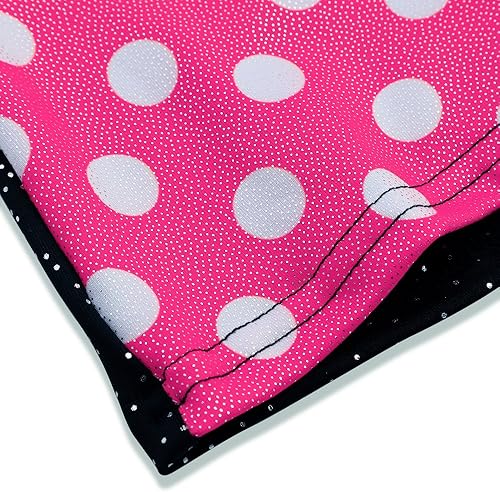 Miniatura 3 de HOZIY Leotardos de gimnasia para niñas, con diseño de sirena, bicicleta brillante, lunares verdes, rojo y rosa fuerte