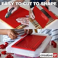 Vista 5 de Creative QT - Placas base autoadhesivas para ladrillos de construcción, compatibles con todas las marcas principales, 10.0 x 10.0pulgadas, Verde