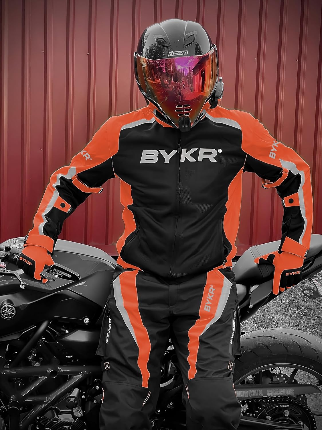 BYKR Mesh Motorcycle Jacket For Men Dual Sports Adventure Breathable Riding Protective Motorbike Jackets Enduro CE Armored - Image 7