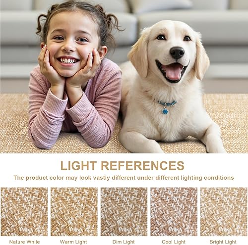 Miniatura 4 de LEEVAN Alfombra de Pasillo de Cocina Lavable, 2' x 4.3' Alfombras de Baño Bohemias de Algodón Tostado Reversible para Entrada, Alfombra de Pasillo