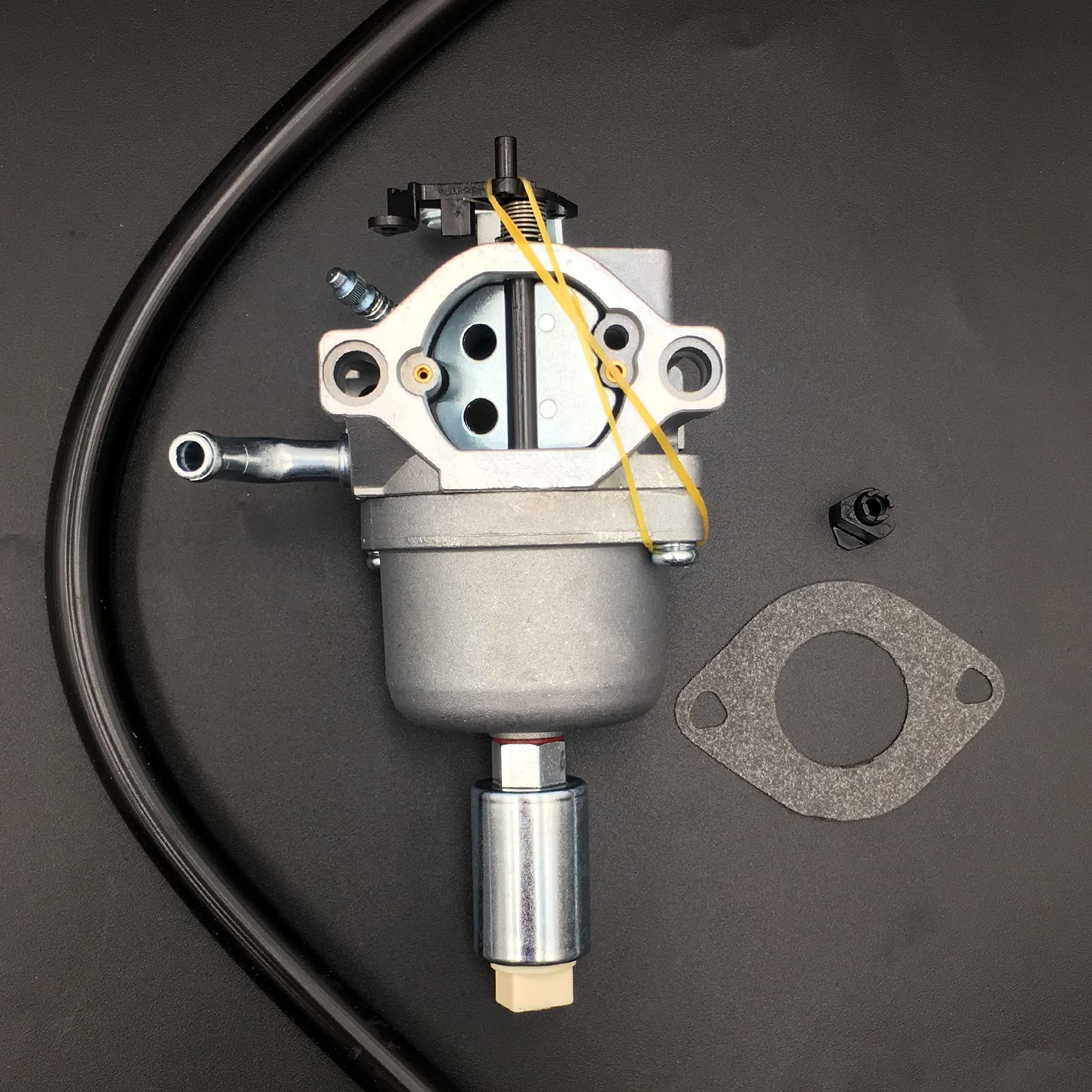 Carburador de repuesto Aokus compatible con cortacésped Poulan Pro PP19A42 (960460077 00)