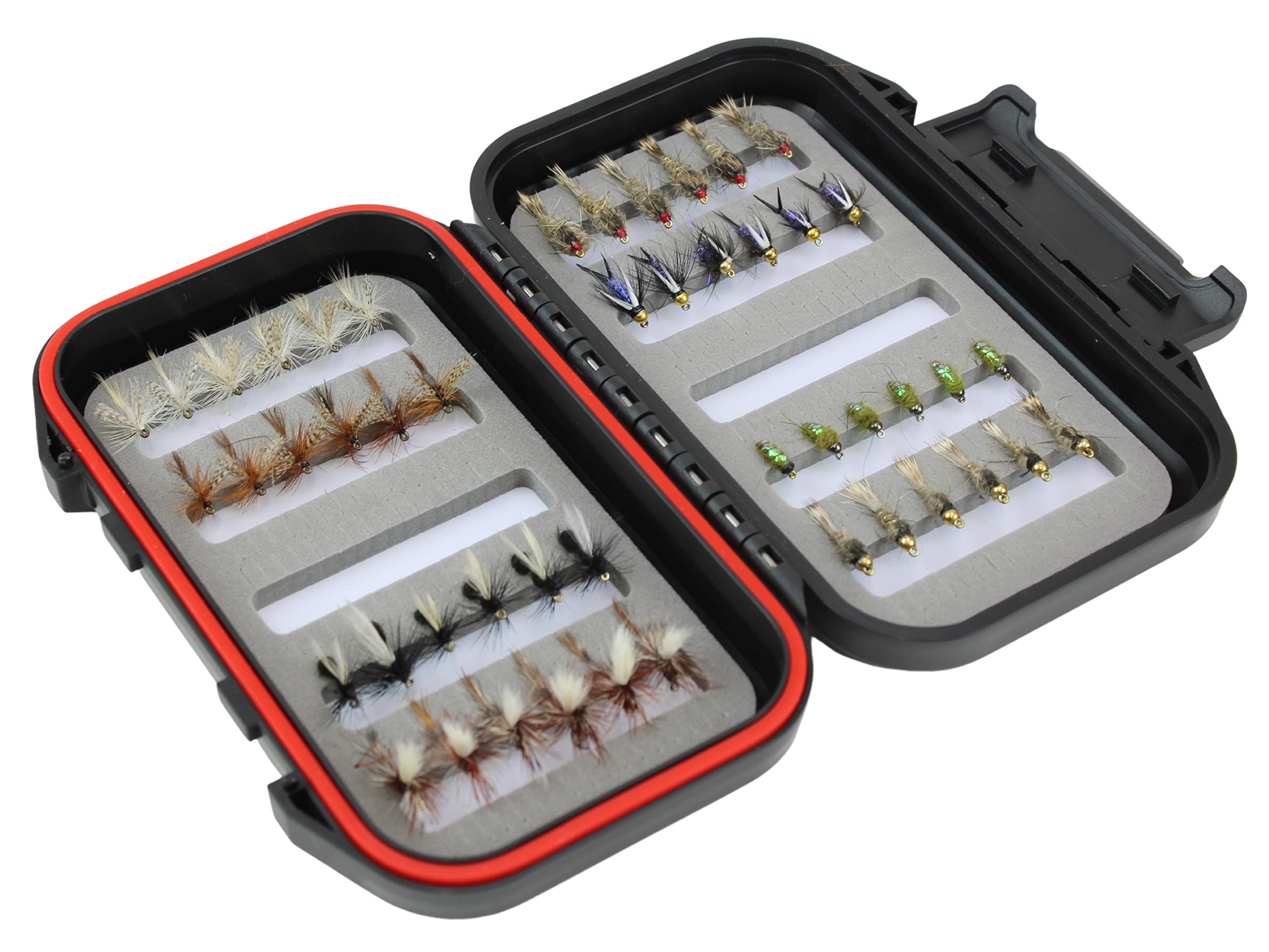 Amazon.co.jp: Dry and Nymph Assortment by Wild水、48 Flies with