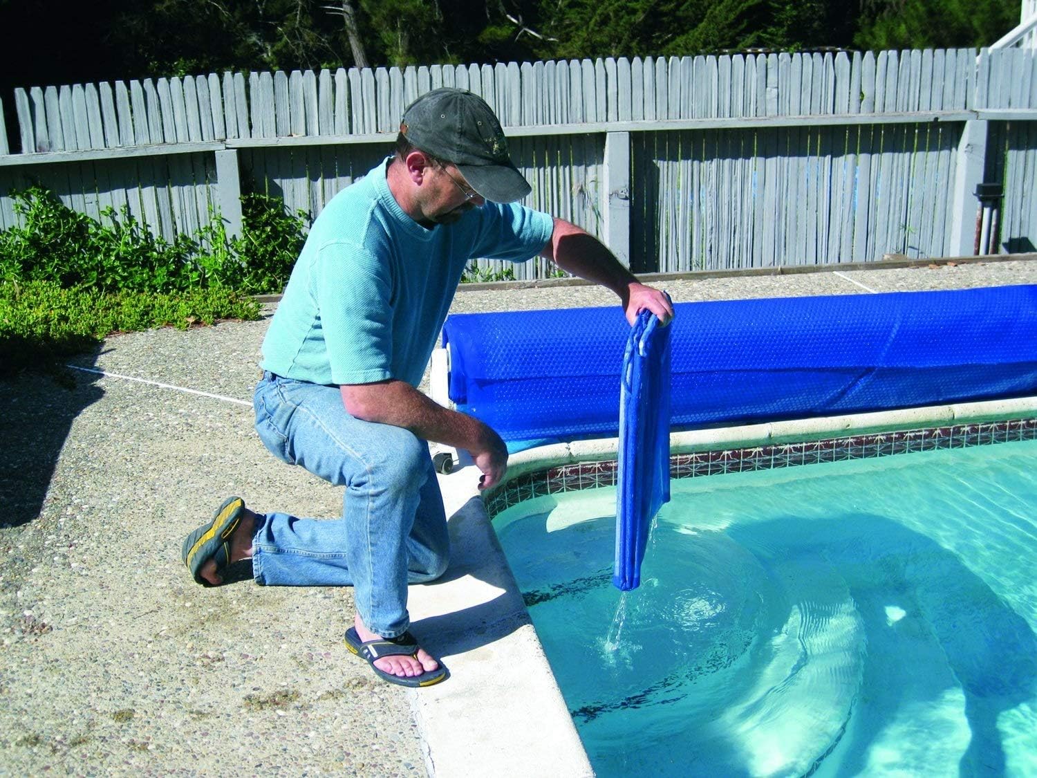 43.75" Blue Cover Catch Swimming Pool Solar Cover Accessory