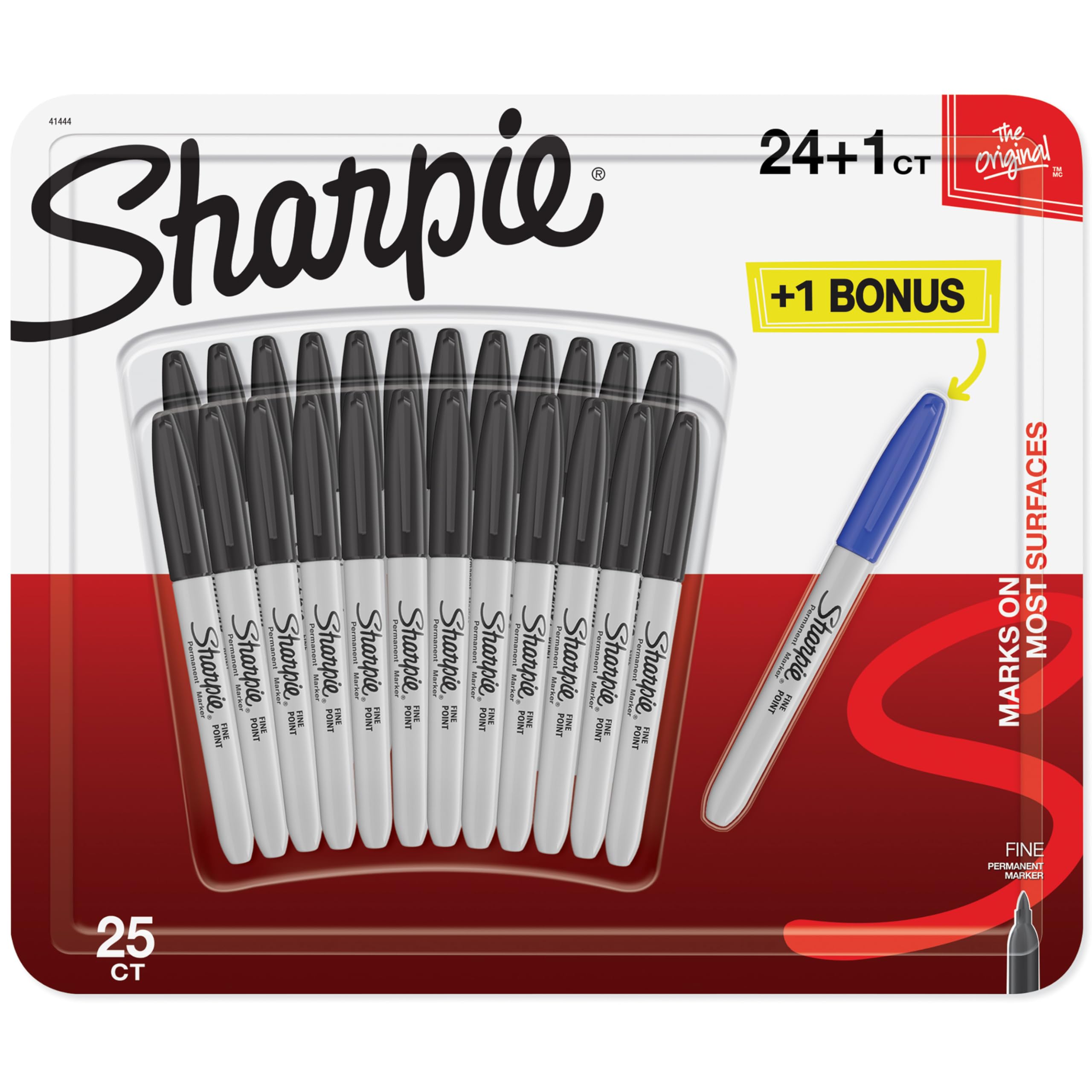 Sharpie Fine Point Permanent Markers, 24 Count + 1