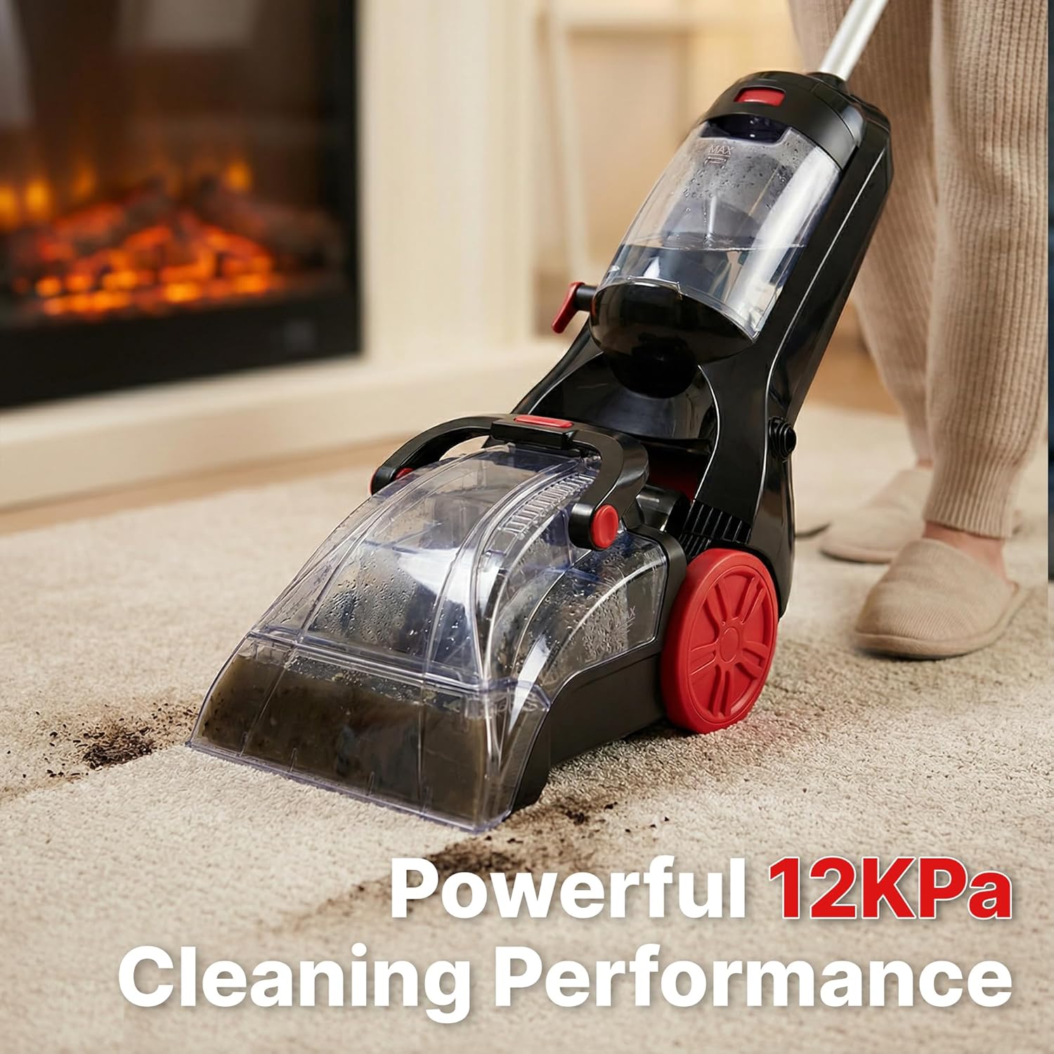 Shop-Vac Upright Carpet Cleaner Machine, 12000Pa Deep Cleaning Carpet Shampooer, Portable Rug Cleaner Machine for Carpet and Upholstery, Lightweight & Powerful