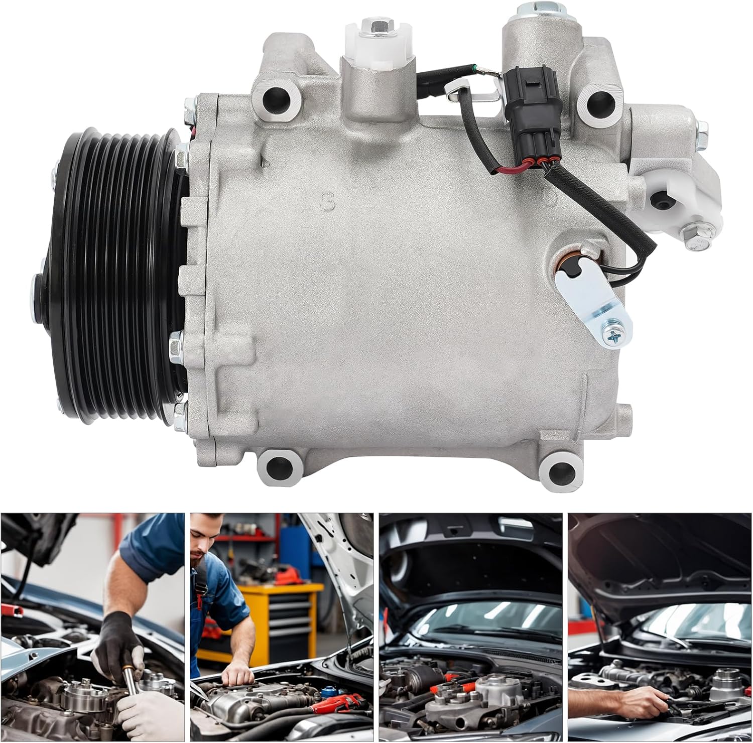 Air Conditioning Compressor for Honda CR-V 2.4L 2007-2015,for Acura RDX 2.3L 2007-2012, for Honda Civic 2.4L 2012-2014,for Acura Ilx 2.4 L 2013-2015 CO 4920AC,38810RWCA03,4920U1,4921U1