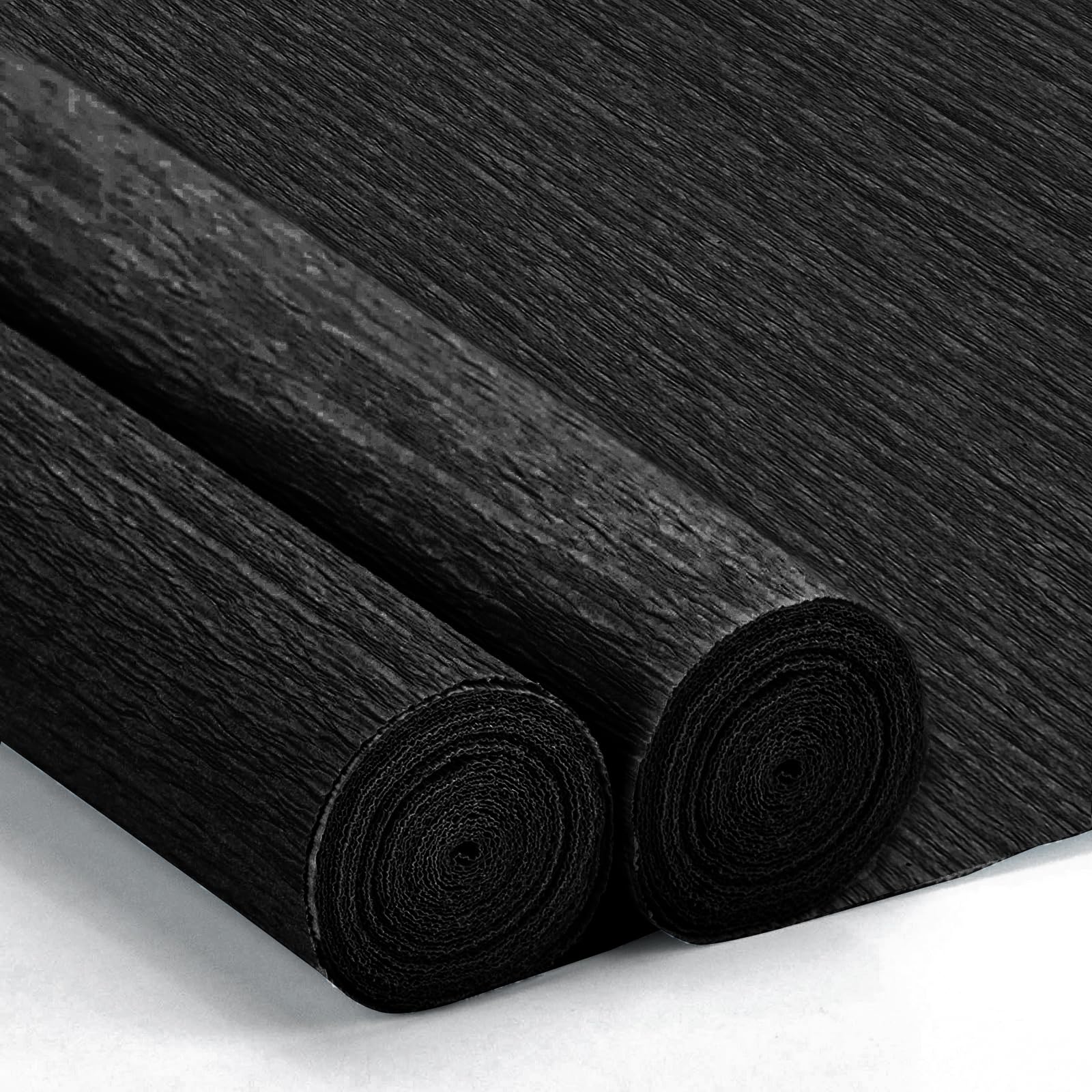 Crepe Paper Streamers 2 Rolls 10 x 98Inch (Black)
