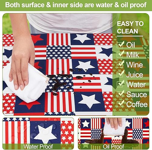 Miniatura 104 de Play Tailor - Mantel para mesa de pícnic con cubiertas para bancas, impermeable y a prueba de viento con bolsa de cordón, ajustable a mesas y bancas