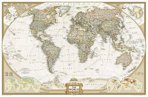 World Executive [Enlarged and Tubed] (National Geographic: Reference Map): Wall Maps World