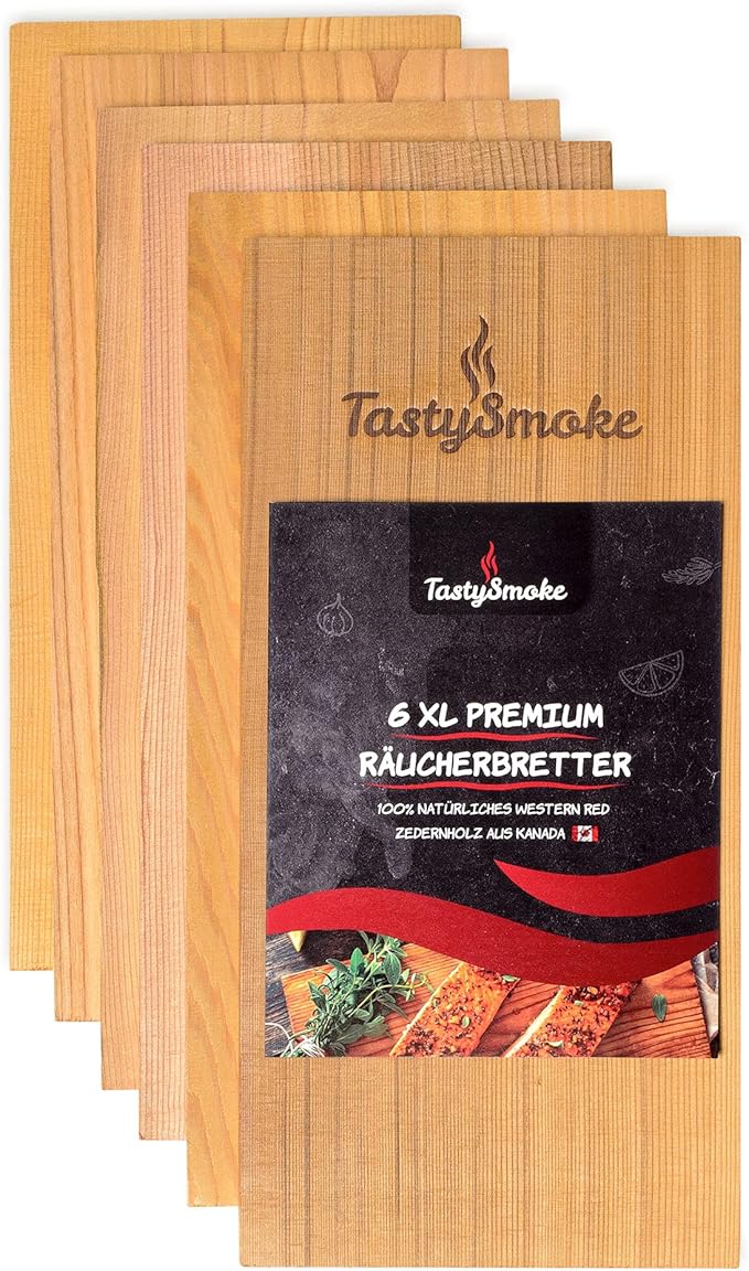 TastySmoke® Premium Cedar Wood Board for Grilling 100 Natural