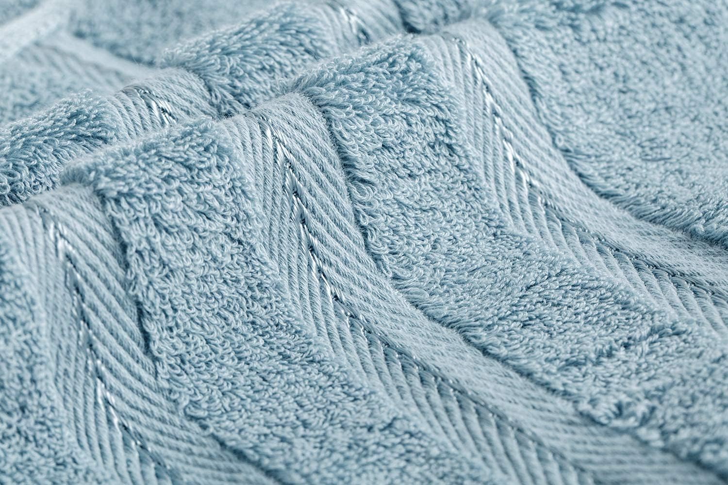 Sofi Luxury 700GSM Towels Bathroom Sets 6 Piece Soft Turkish Cotton Bath Towel Set Spa Towels Lint Free Light Blue : Home & Kitchen