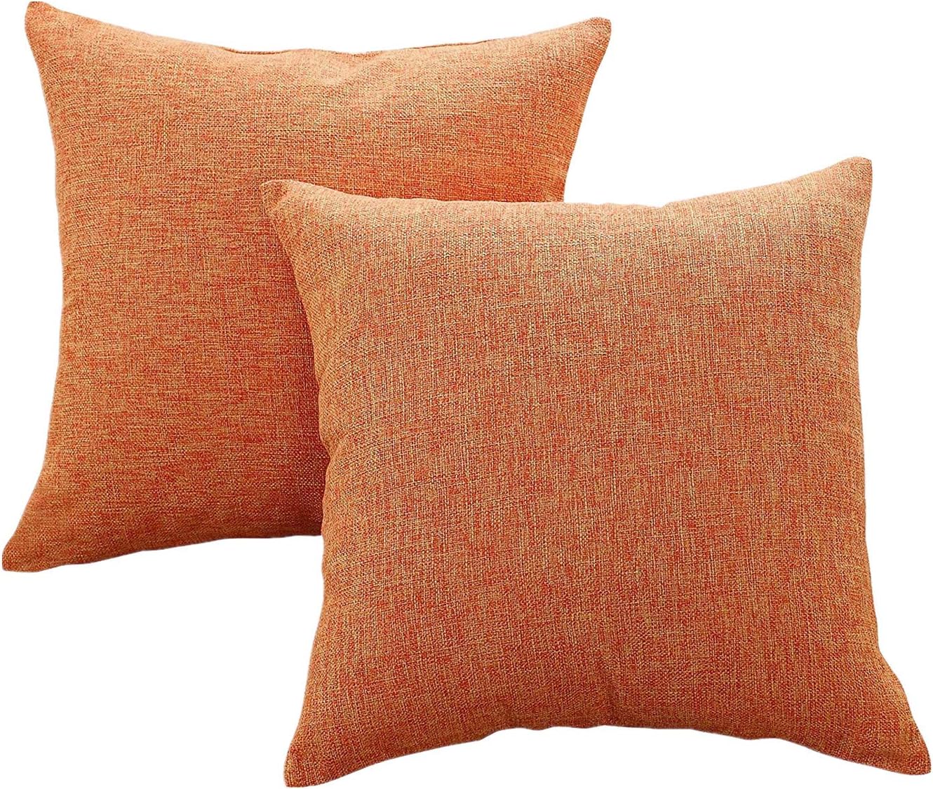 Sunday Praise Linen Decorative Throw Pillow Covers,Classical Square Solid Color Pillow Cases,18x18 Inches Cushion Covers for Sofa Couch Bed&Car,Pack of 2 (Beige) : Home & Kitchen