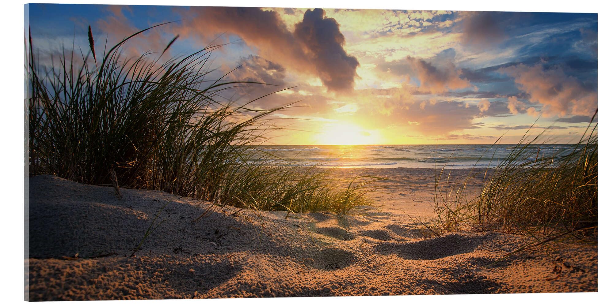 Posterlounge Ostsee-Weststrand Acrylglasbild | 80 x 40 cm von Steffen Gierok Wandbilder Wanddeko