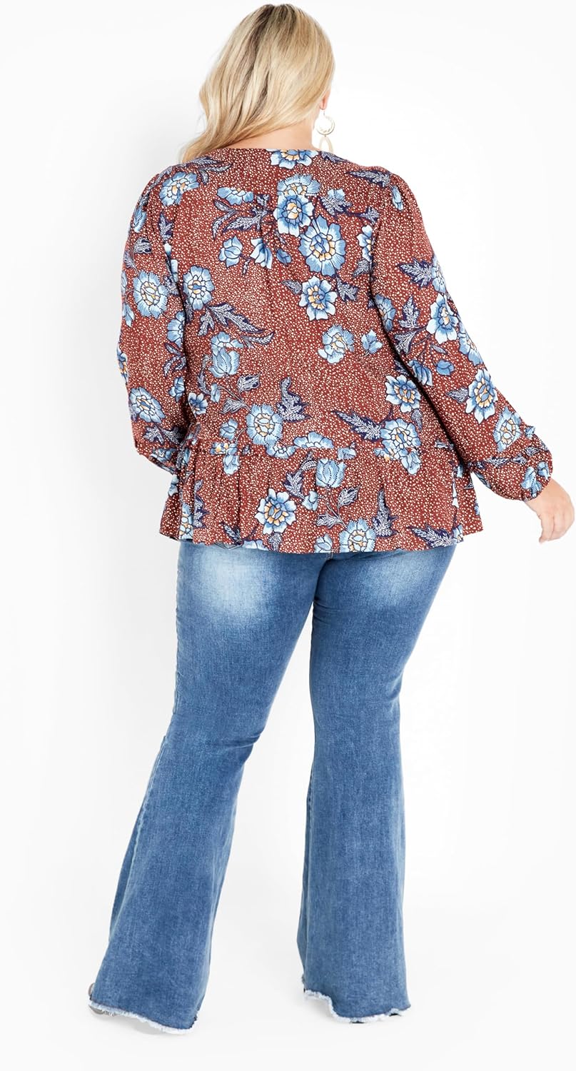 AVENUE Women's Avril Border Top - Image 3