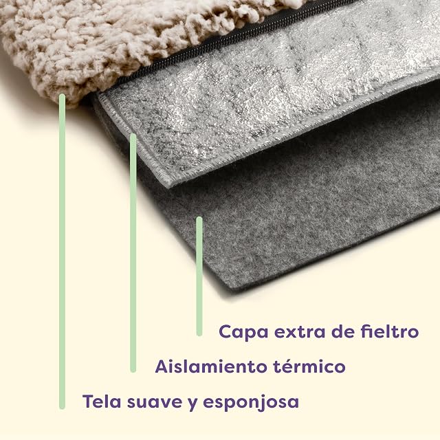Foto 3 de 7 de Knupis Cama Ventana para Gatos 90cm - Alfombrilla Autocalentable