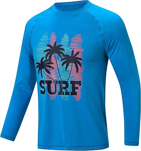 Miniatura 16 de Camisetas de natación de manga larga para hombres Rashguard UPF 50+ Camisa de protección solar UV Atlética Entrenamiento Correr Senderismo Camiseta