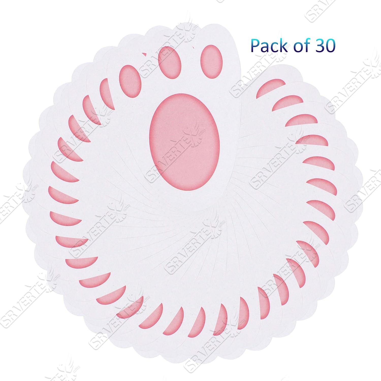 SRVertex 30PCs Easter Bunny Footprints, Rabbit Feet for Kids Easter Party Game Ideal for Easter Egg and Treasure Hunt Game Size-11cm - Image 3