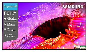 Samsung 50 inches Crystal UHD 4K Samsung Vision AI Smart TV UA50UE83AHULXL